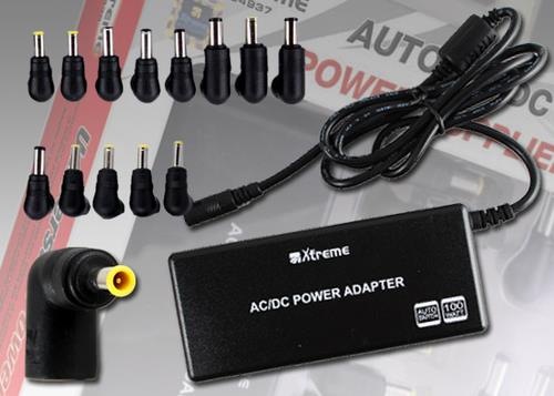 XTREME Alimentatore per Notebook Xtreme AC/DC Power Adapter 100 W + adattatori